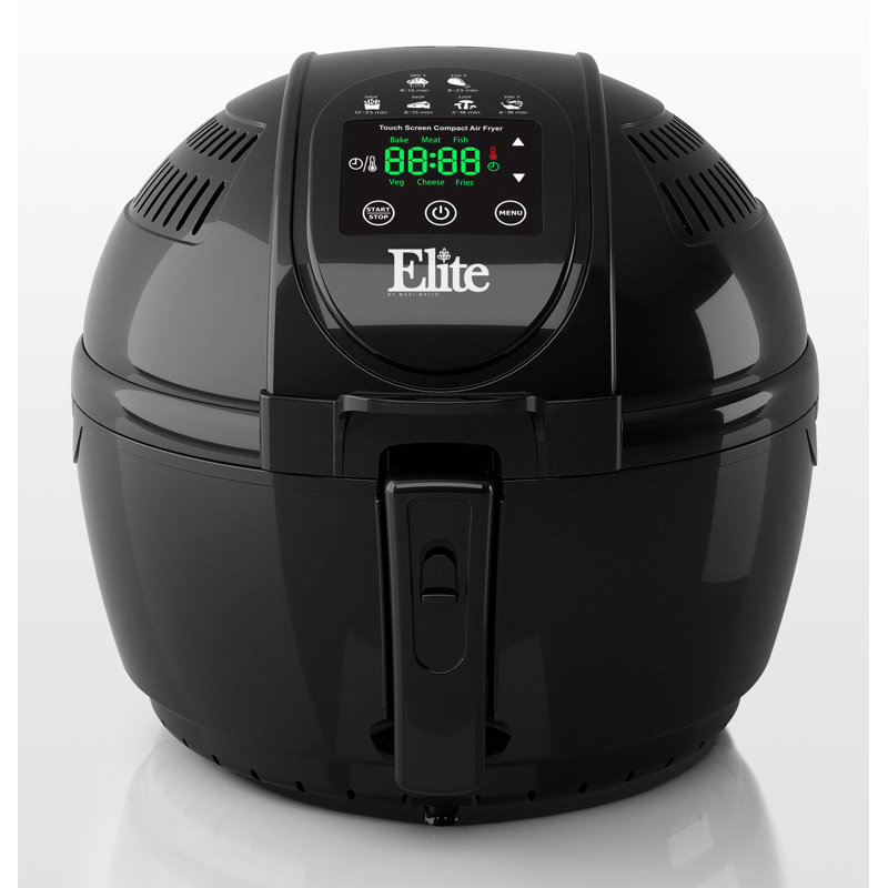 Elite by MaxiMatic Platinum 3.31 Liter Digital Air Fryer & Reviews